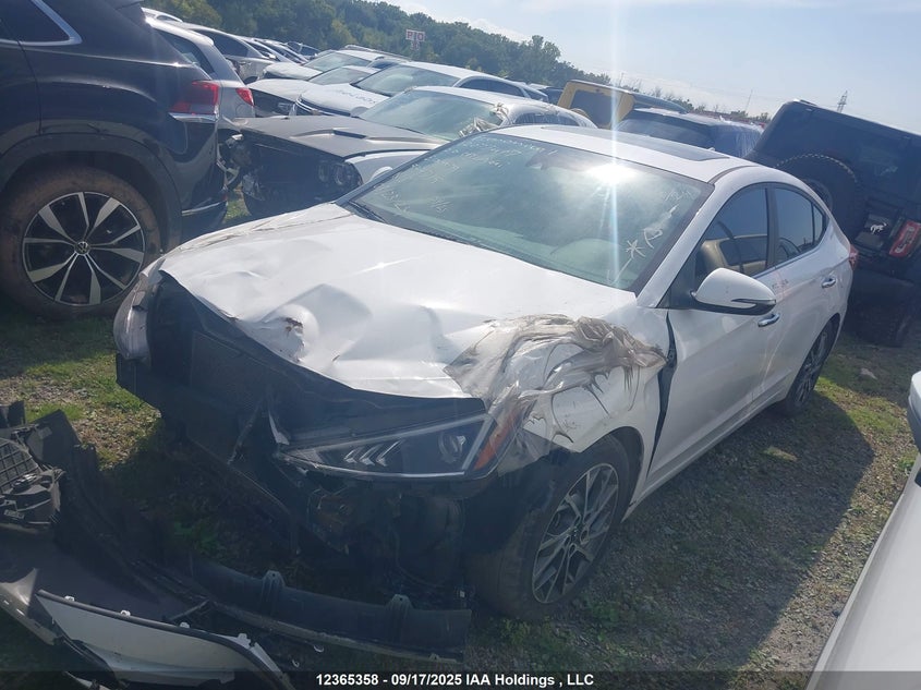 Vin: kmhd84lfxlu924715, lot: 2741141, hyundai elantra luxury 20202
