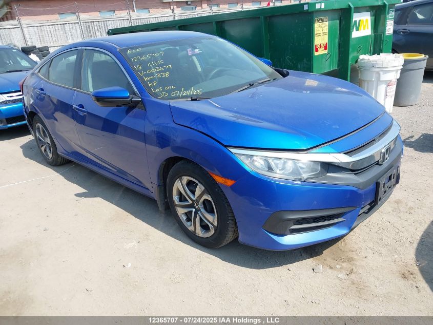 2018 Honda Civic VIN: 2HGFC2F51JH003679 Lot: 12365707