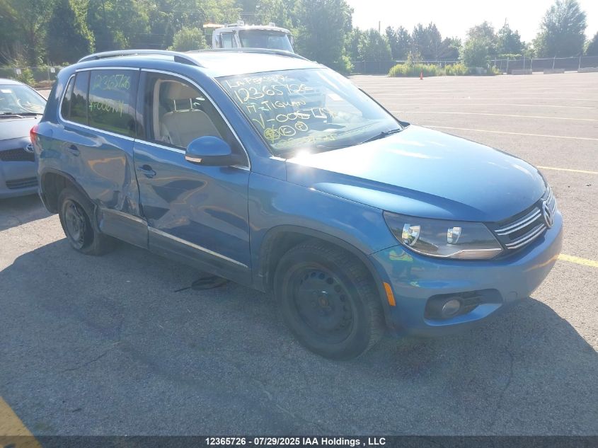 2017 Volkswagen Tiguan Comfortline VIN: WVGMV7AX4HK006774 Lot: 12365726