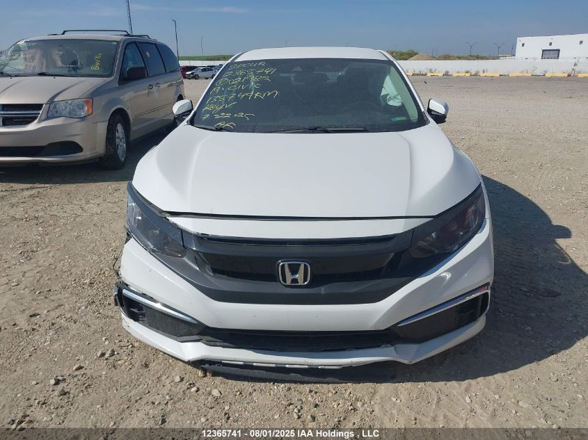 2019 Honda Civic Lx VIN: 2HGFC2E50KH021982 Lot: 12365741