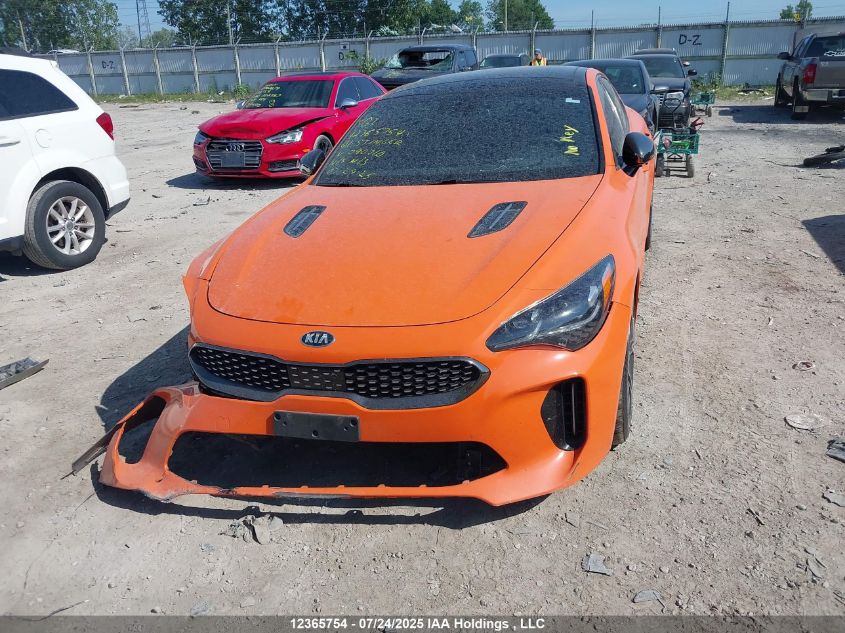 2021 Kia Stinger Gt Limited - Neon Orange/Gt Limited W/Black Interior/Gt Limited W/Red Interior VIN: KNAE55LC3M6090710 Lot: 12365754
