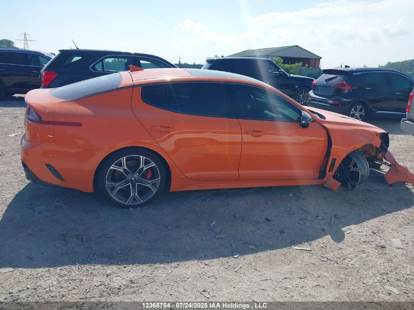 2021 Kia Stinger Gt Limited - Neon Orange/Gt Limited W/Black Interior/Gt Limited W/Red Interior VIN: KNAE55LC3M6090710 Lot: 12365754
