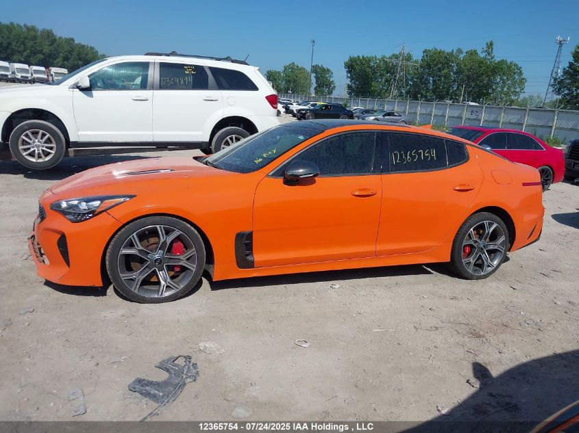2021 Kia Stinger Gt Limited - Neon Orange/Gt Limited W/Black Interior/Gt Limited W/Red Interior VIN: KNAE55LC3M6090710 Lot: 12365754