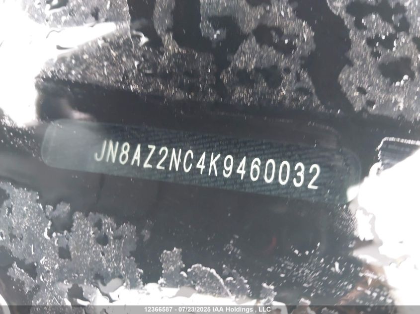 2019 Infiniti Qx80 Limited 7 Passenger/Luxe 7 Passenger/Luxe 8 Passenger VIN: JN8AZ2NC4K9460032 Lot: 12366587