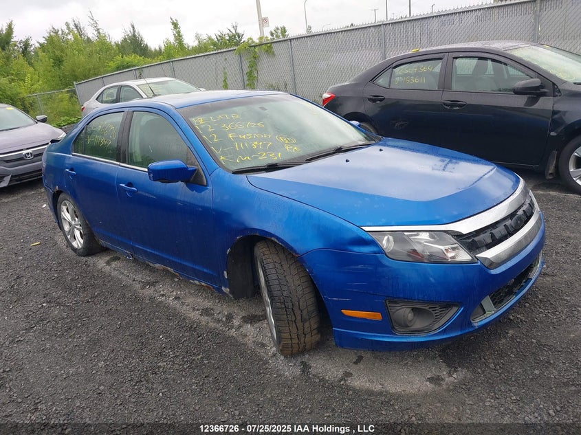 3FAHP0HA2CR111347 2012 Ford Fusion auction photo 1