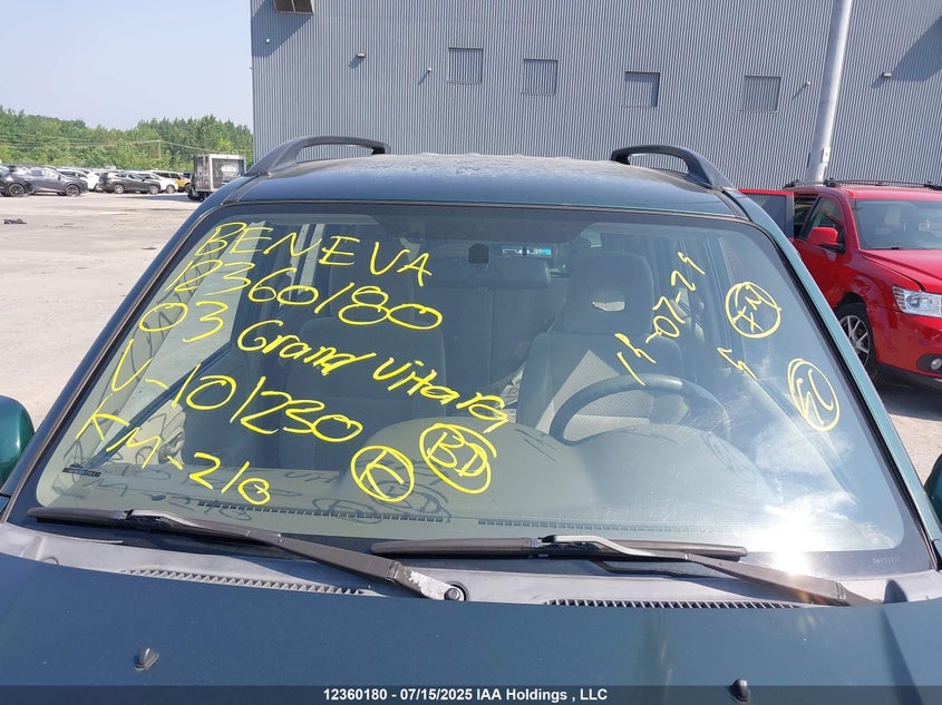 2003 Suzuki Grand Vitara Jlx/Jx VIN: JS3TD62V034101230 Lot: 12360180X