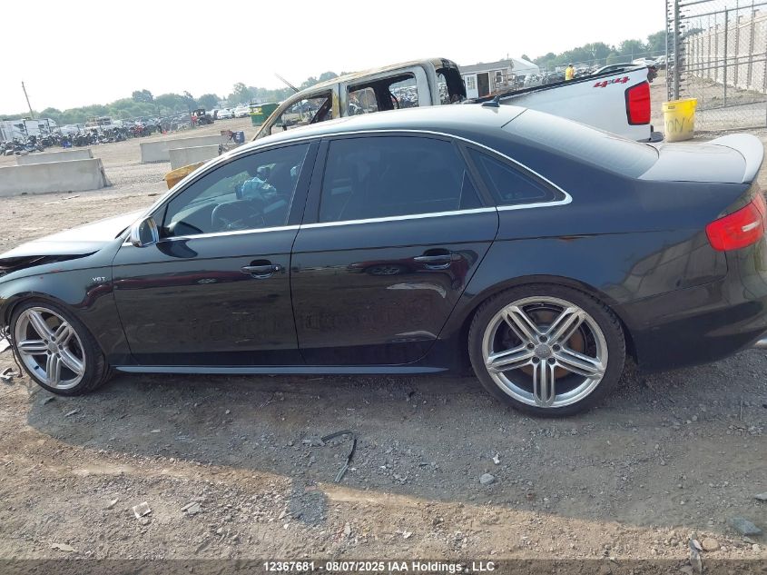 2013 Audi S4 Premium Plus VIN: WAUBGCFL0DA132700 Lot: 12367681