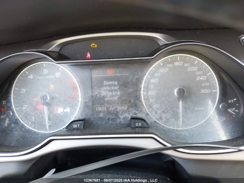 2013 Audi S4 Premium Plus VIN: WAUBGCFL0DA132700 Lot: 12367681