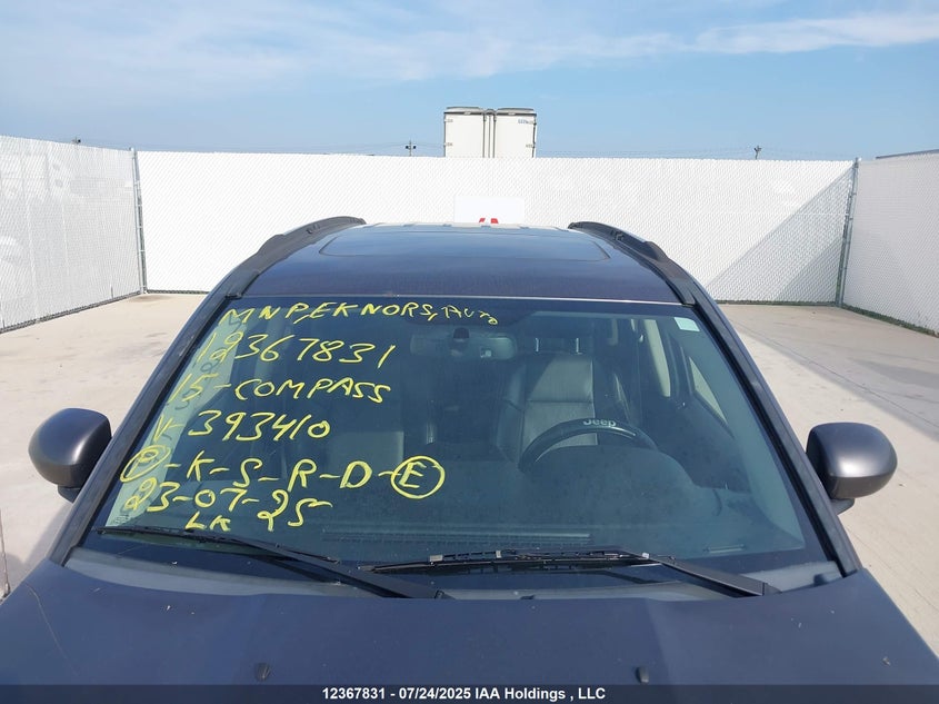 2015 Jeep Compass Sport/North VIN: 1C4NJDAB3FD393410 Lot: 12367831