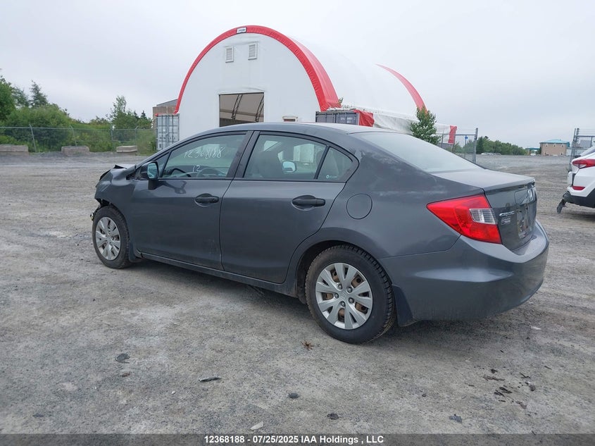 2012 HONDA CIVIC SEDAN 1.8L I-4 VVT, 140HP
