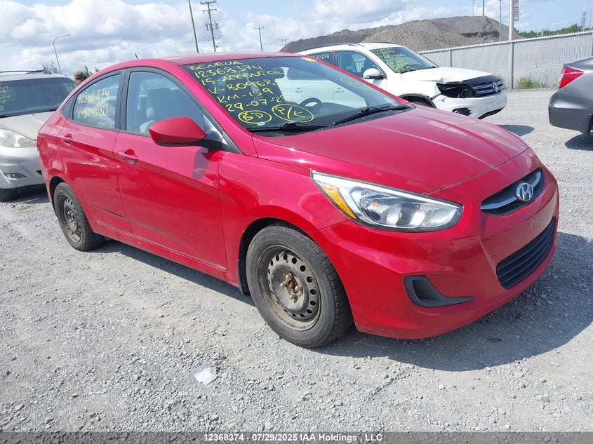 2015 Hyundai Accent Gl VIN: KMHCT4AE0FU809680 Lot: 12368374