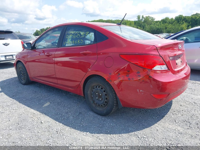 2015 Hyundai Accent Gl VIN: KMHCT4AE0FU809680 Lot: 12368374