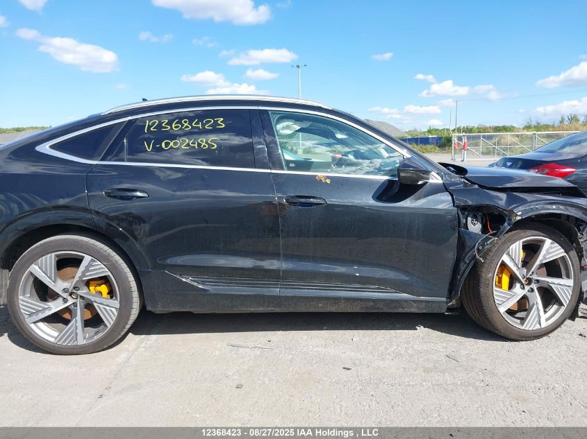 2021 Audi E-Tron 55 Technik VIN: WA13AAGE6MB002485 Lot: 12368423