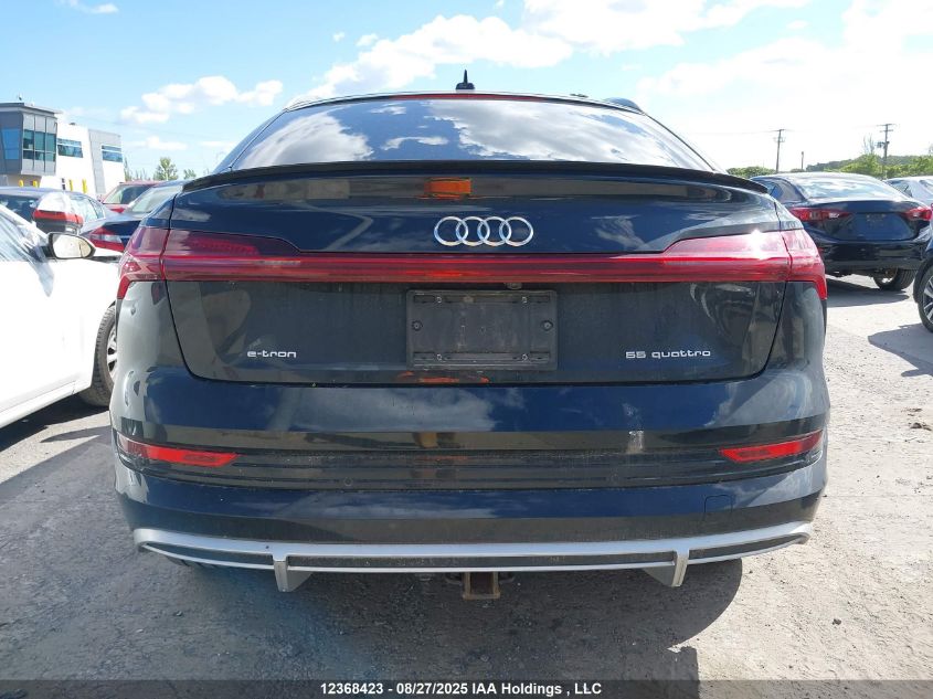 2021 Audi E-Tron 55 Technik VIN: WA13AAGE6MB002485 Lot: 12368423