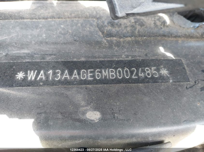 2021 Audi E-Tron 55 Technik VIN: WA13AAGE6MB002485 Lot: 12368423