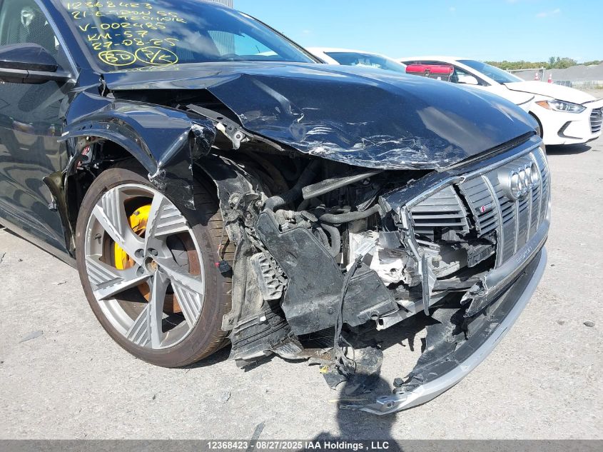 2021 Audi E-Tron 55 Technik VIN: WA13AAGE6MB002485 Lot: 12368423