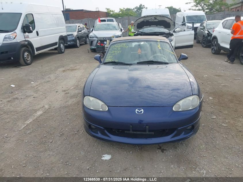 2001 Mazda Mx-5 Miata 1.8 VIN: JM1NB353810209184 Lot: 12368530