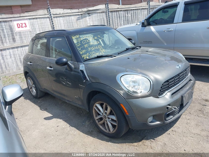 WMWZC5C53CWM13032 2012 Mini Cooper S Countryman auction photo 1