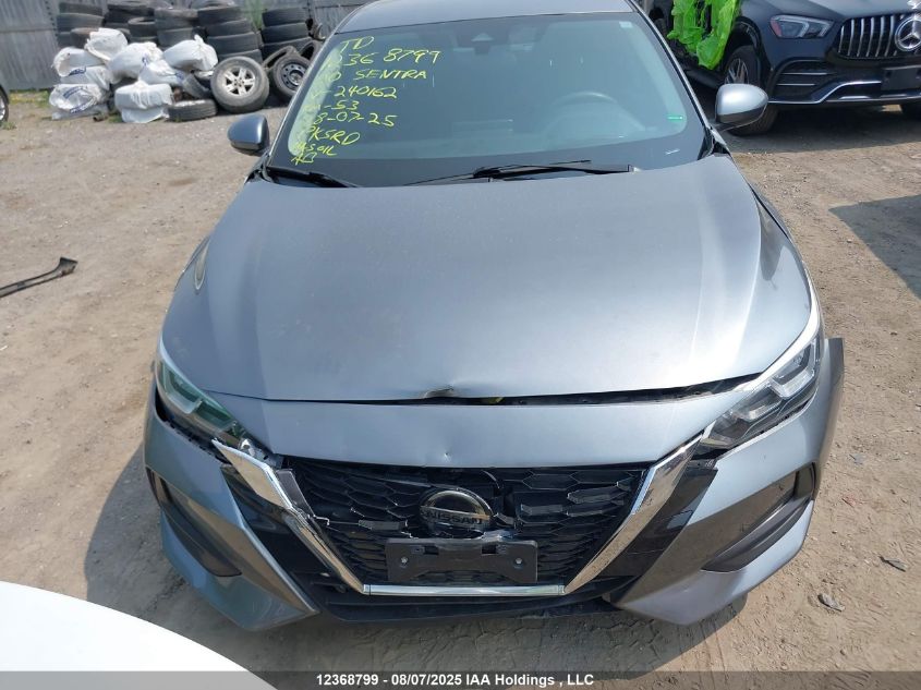 2020 Nissan Sentra VIN: 3N1AB8BV3LY240162 Lot: 12368799
