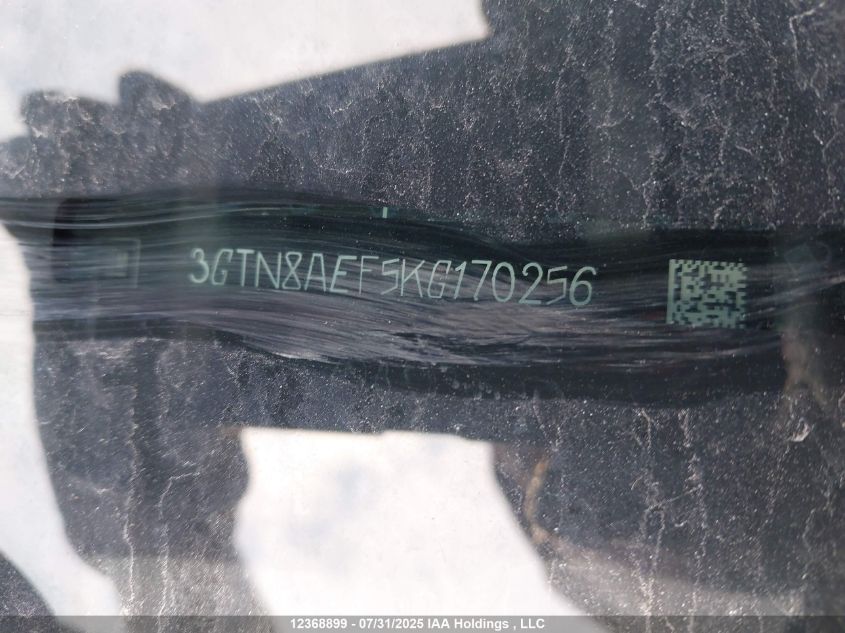 2019 GMC Sierra C1500 VIN: 3GTN8AEF5KG170256 Lot: 12368899