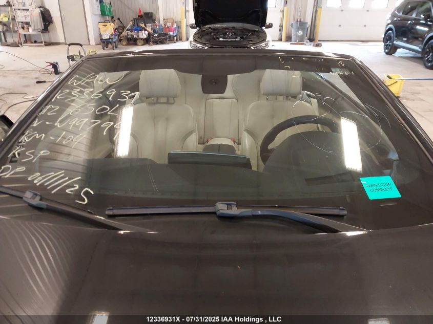 2012 BMW 650I xDrive VIN: WBALZ5C52CDW99794 Lot: 12336931X