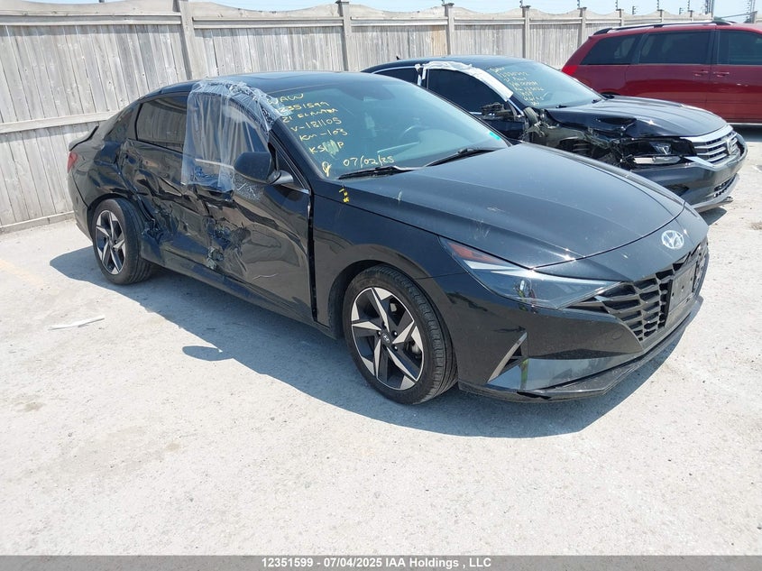 KMHLN4AG1MU181105 2021 Hyundai Elantra Ultimate Ivt auction photo 1