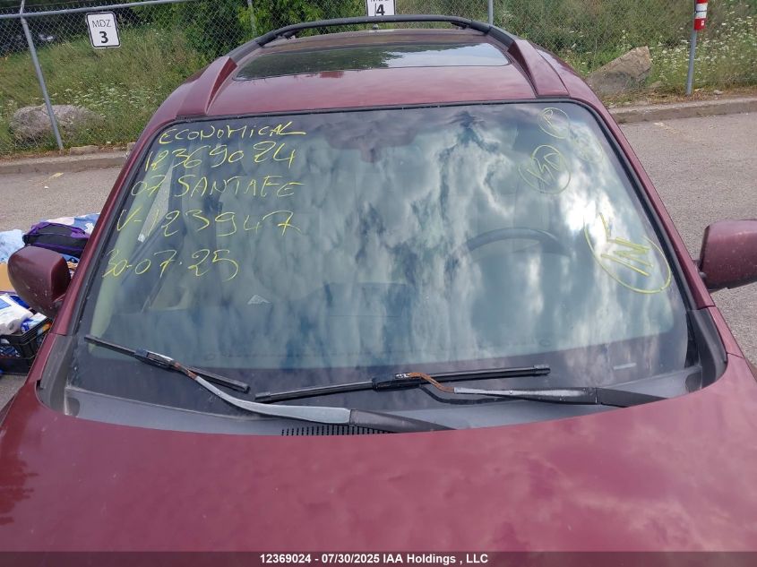 2007 Hyundai Santa Fe Gls VIN: 5NMSH73E17H123947 Lot: 12369024