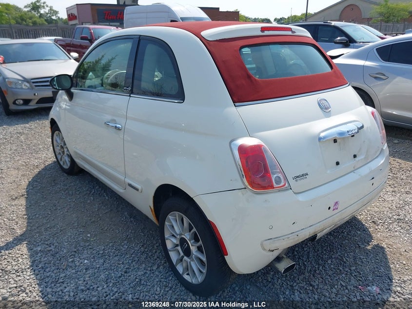 2014 Fiat 500C Lounge VIN: 3C3CFFER7ET270296 Lot: 12369248