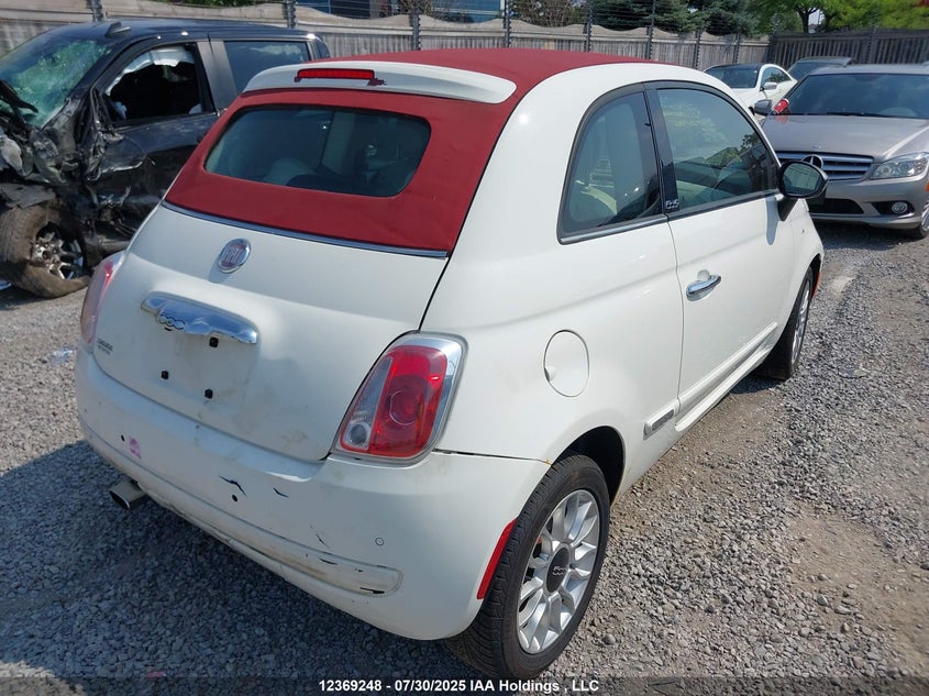 2014 Fiat 500C Lounge VIN: 3C3CFFER7ET270296 Lot: 12369248