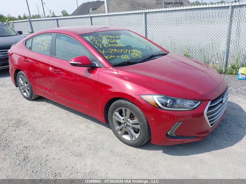 KMHD84LF3HU290574 2017 Hyundai Elantra Se/Value/Limited auction photo 1