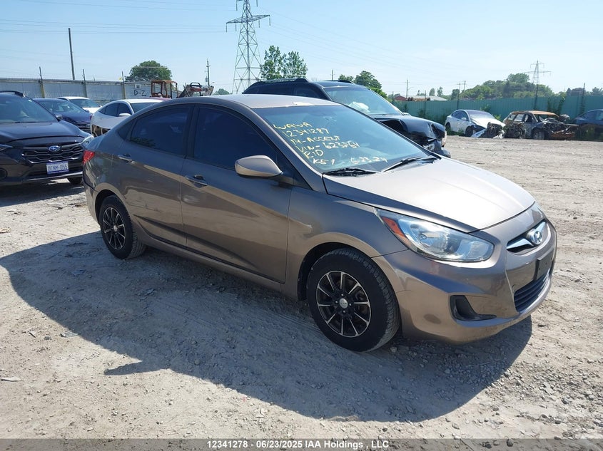 KMHCT4AE2EU623864 2014 Hyundai Accent Gls auction photo 1