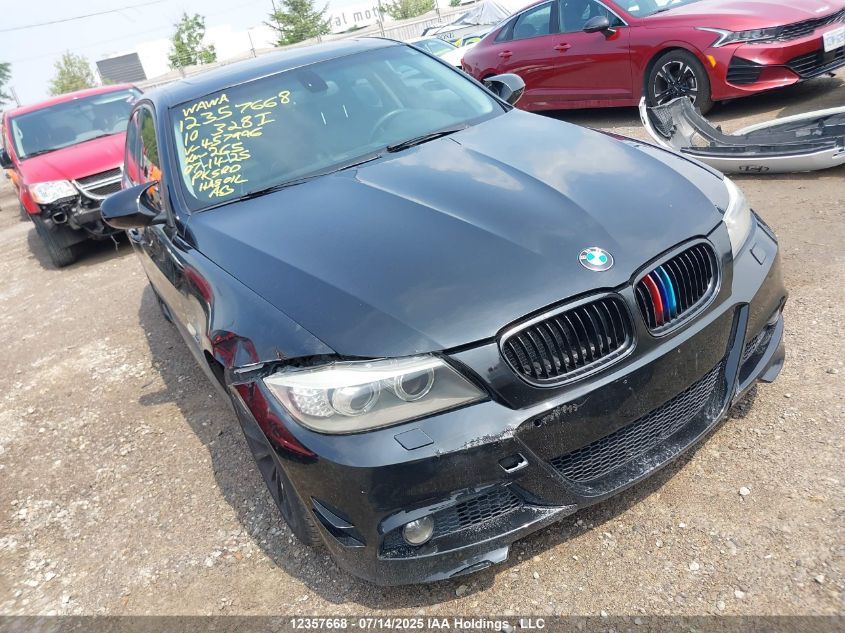 2010 BMW 328I xDrive VIN: WBAPK7C5XAA457996 Lot: 12357668X