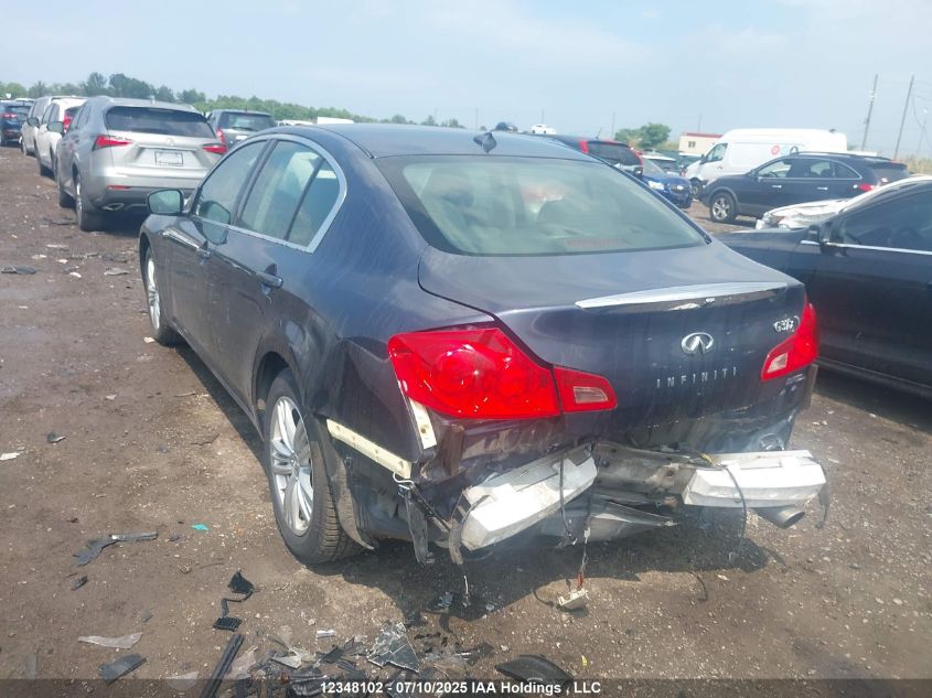 2010 Infiniti G37X VIN: JN1CV6AR9AM457370 Lot: 12348102X