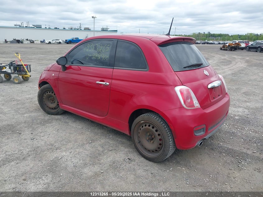 2014 Fiat 500 Sport VIN: 3C3CFFBR6ET282900 Lot: 12313265X