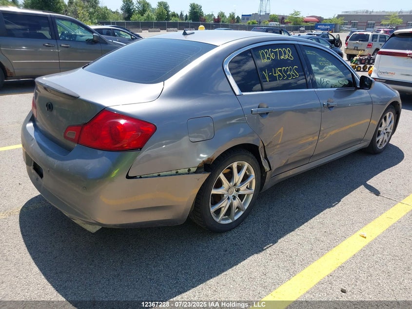 2010 Infiniti G37X VIN: JN1CV6AR8AM455335 Lot: 12367228X
