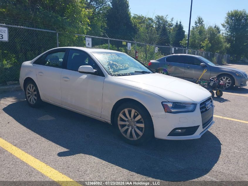 2013 Audi A4 2.0T VIN: WAUBFCFL3DA103338 Lot: 12366082X