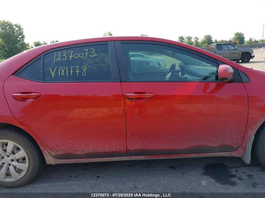 2014 Toyota Corolla L/Le/Le Pls/Prm/S/S Pls VIN: 2T1BURHE4EC181778 Lot: 12370073