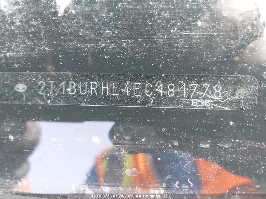 2014 Toyota Corolla L/Le/Le Pls/Prm/S/S Pls VIN: 2T1BURHE4EC181778 Lot: 12370073