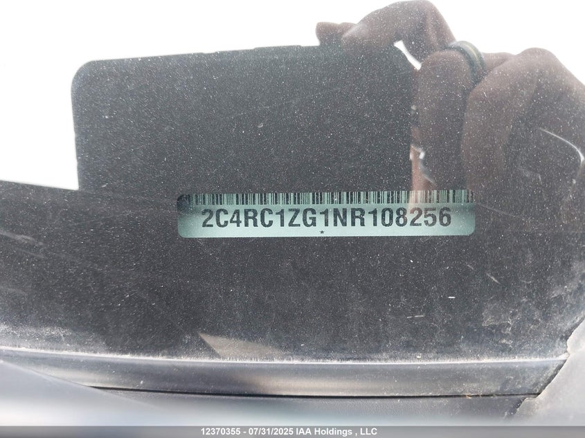 2022 Chrysler Grand Caravan Sxt VIN: 2C4RC1ZG1NR108256 Lot: 12370355
