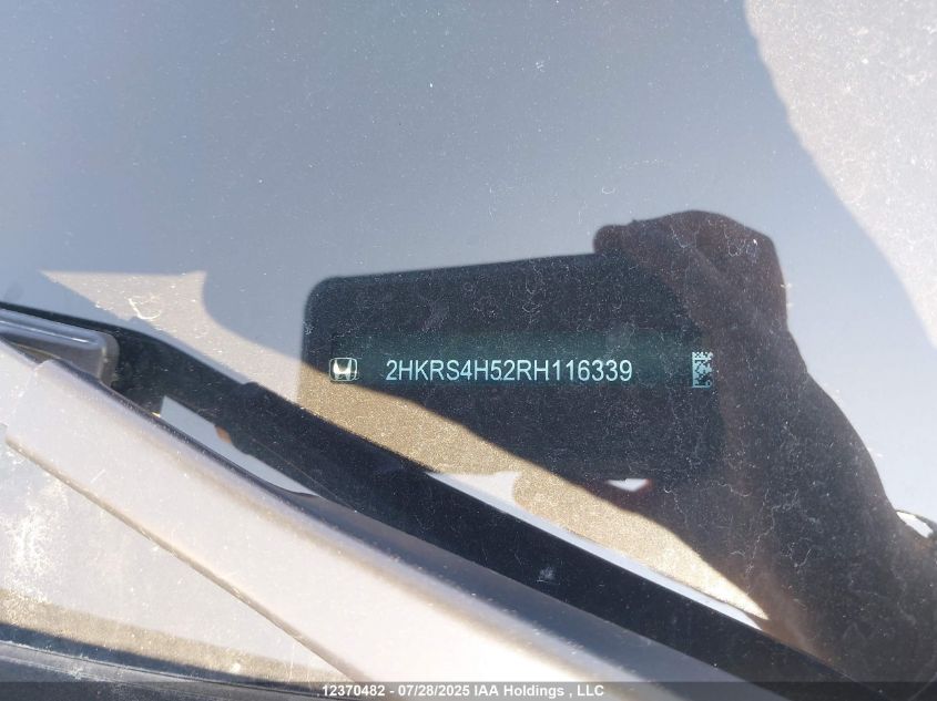2024 Honda Cr-V Sport VIN: 2HKRS4H52RH116339 Lot: 12370482