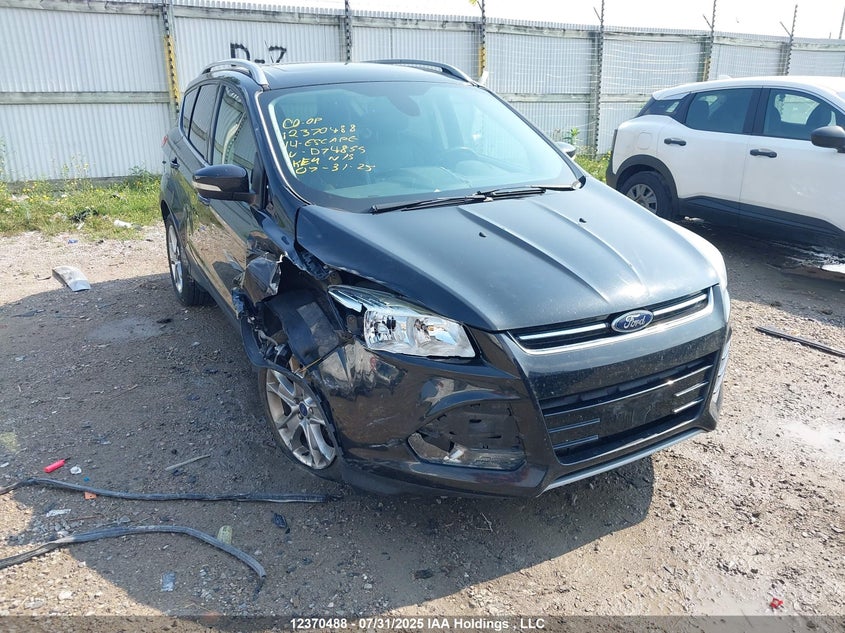 1FMCU0J93EUD74855 2014 Ford Escape Titanium auction photo 1