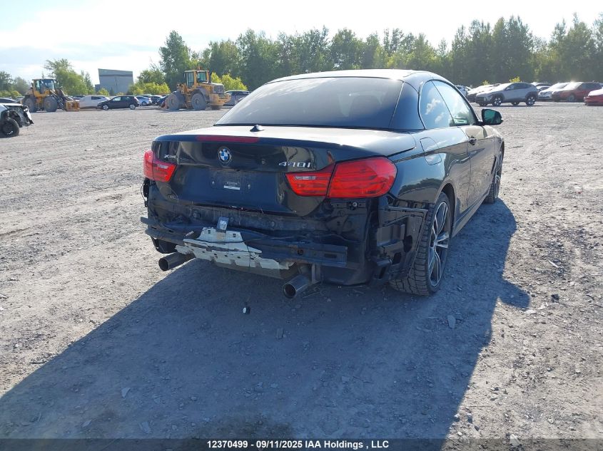 2017 BMW 440I xDrive VIN: WBA4U1C56H5A15765 Lot: 12370499