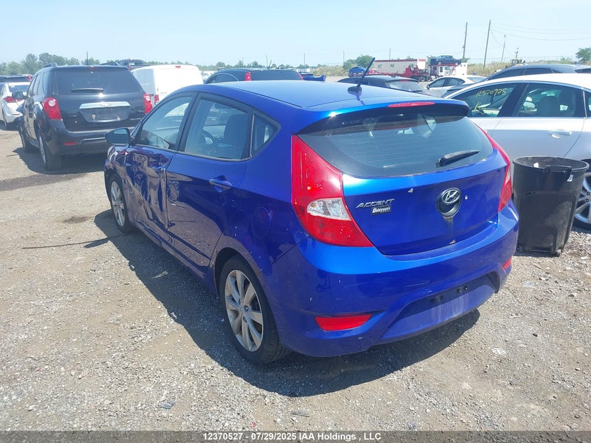 2012 Hyundai Accent Gls VIN: KMHCU5AE9CU020751 Lot: 12370527