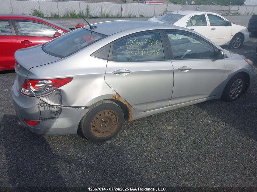 2012 Hyundai Accent Gl VIN: KMHCT4AE8CU140506 Lot: 12367614X