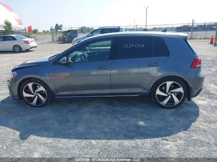 2019 Volkswagen Golf Gti 5-Door/5-Door Autobahn/5-Door Rabbit VIN: 3VW6T7AU4KM019689 Lot: 12370759