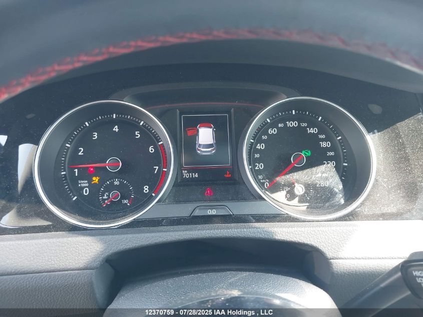 2019 Volkswagen Golf Gti 5-Door/5-Door Autobahn/5-Door Rabbit VIN: 3VW6T7AU4KM019689 Lot: 12370759