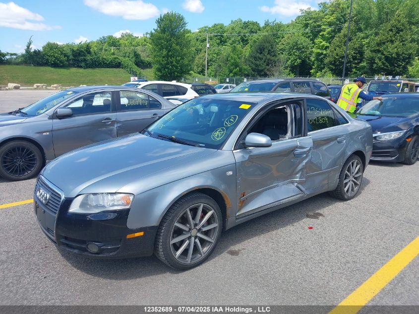 2008 Audi A4 2.0T Quattro VIN: WAUDF68E18A012809 Lot: 12352689X