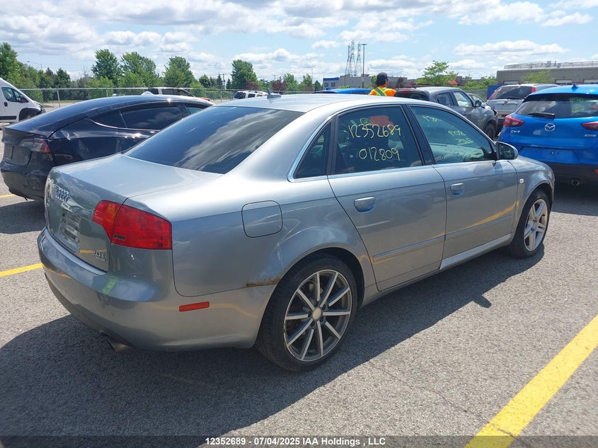 2008 Audi A4 2.0T Quattro VIN: WAUDF68E18A012809 Lot: 12352689X