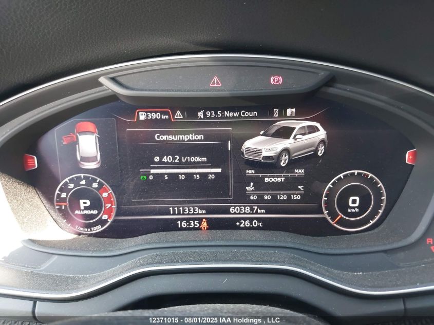 2018 Audi Sq5 VIN: WA1C4AFY6J2172571 Lot: 12371015