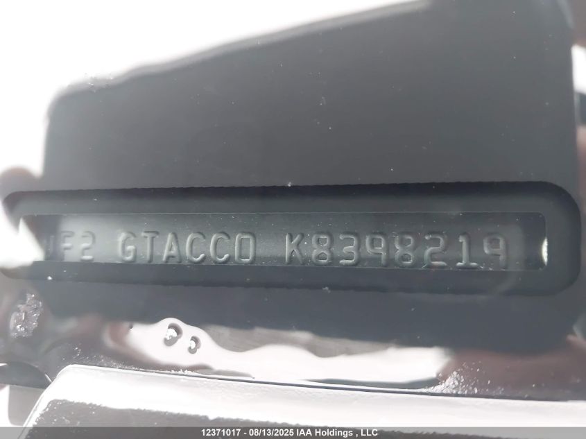 2019 Subaru Crosstrek Touring VIN: JF2GTACC0K8398219 Lot: 12371017